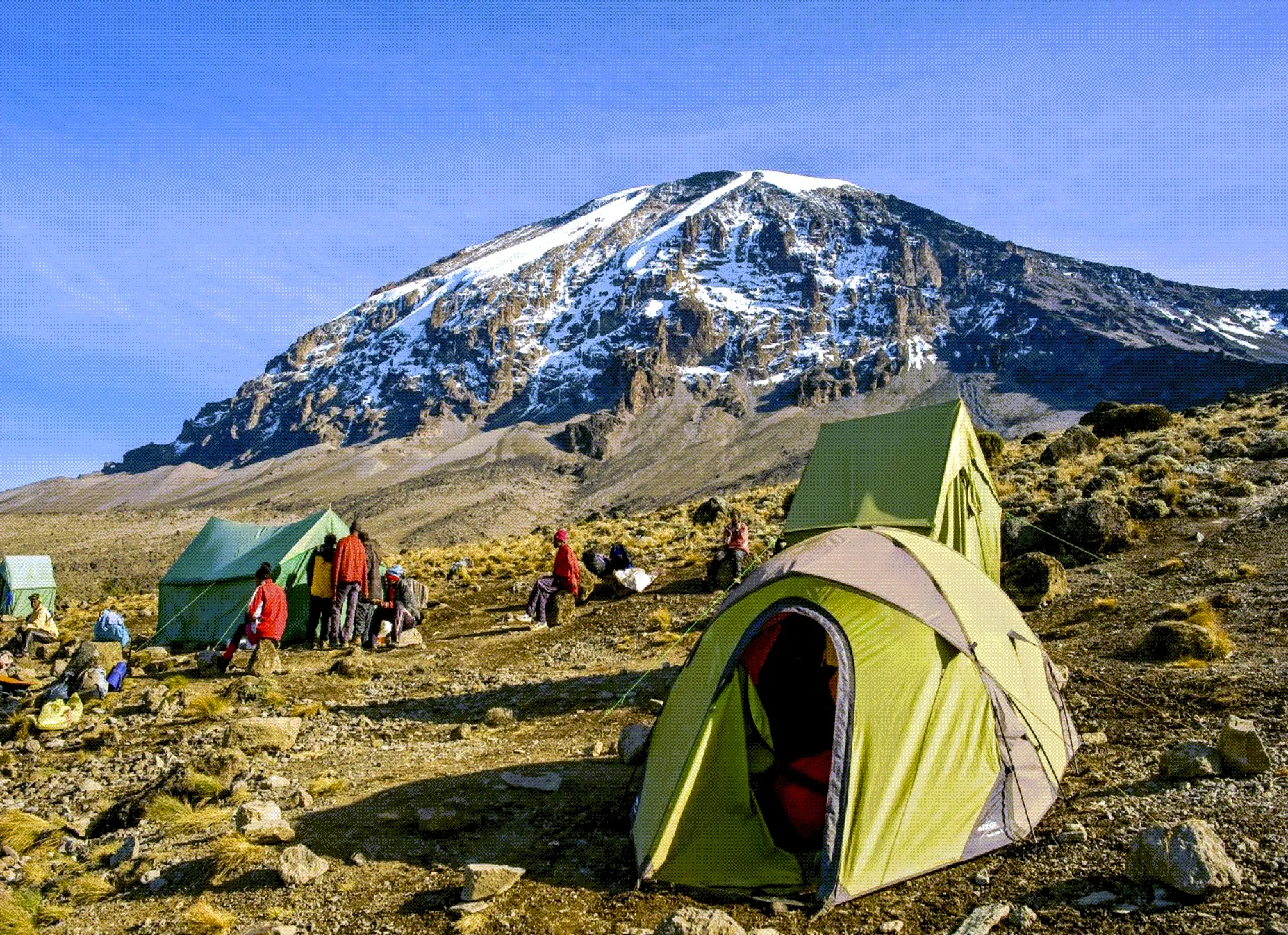 Mount Kilimanjaro rising above the landscape